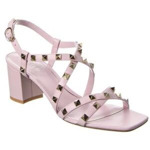 Valentino Garavani Pink Leather Rockstud 60 Sandals size 39.5/ US 10